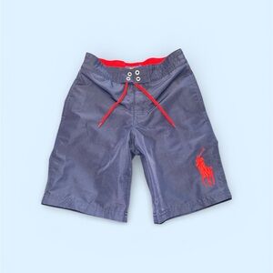 Polo by Ralph Lauren Navy and Red Swim Trunks